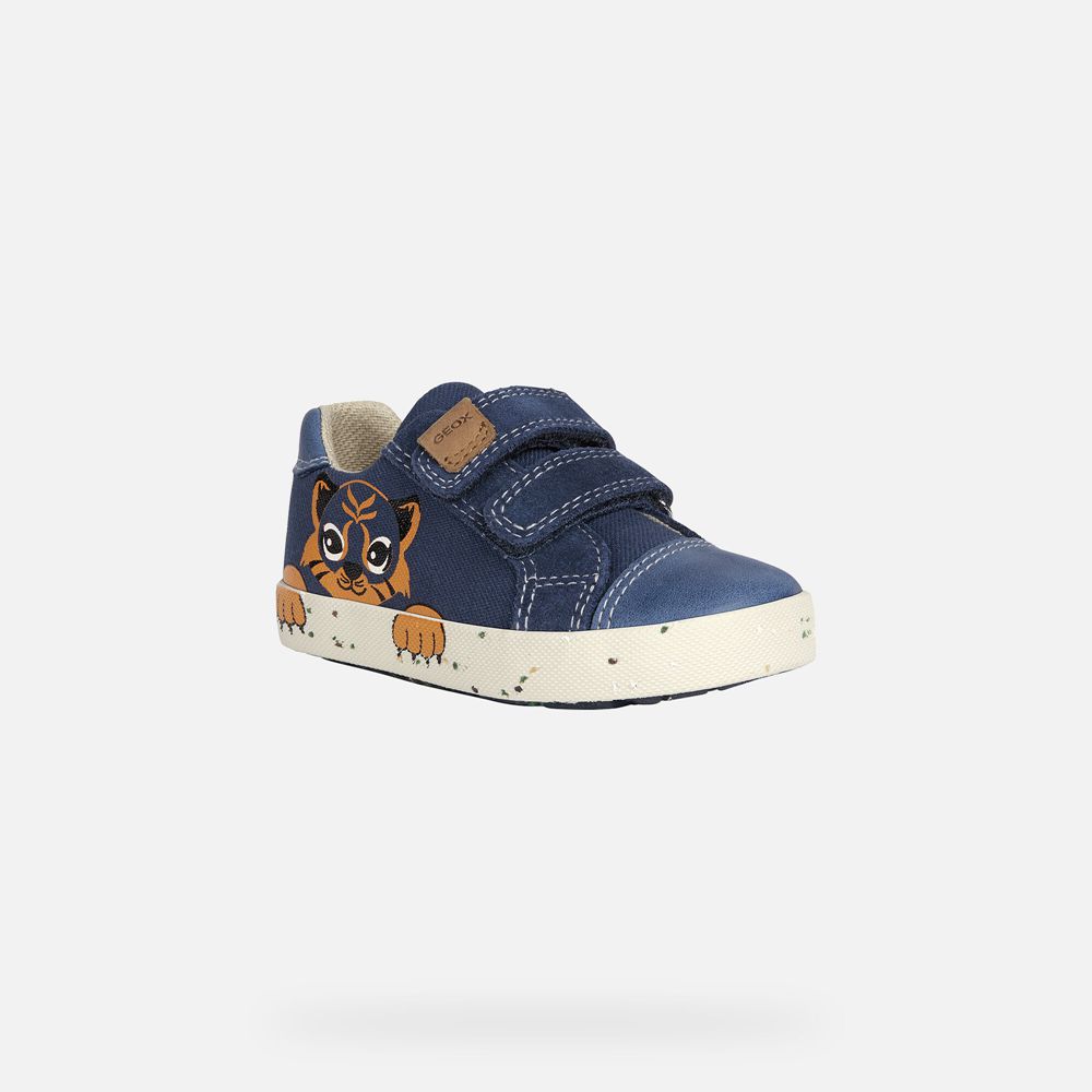 Geox Sneakers Navy Kilwi Boy - Geox Baby Shoes - UXYWIA794